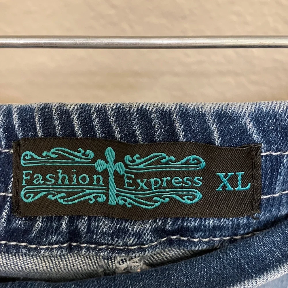 Fashion Express Denim bellbottoms - Picture 3 of 5